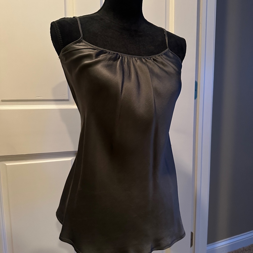 Brochu Walker Charcoal Silk Camisole sz P